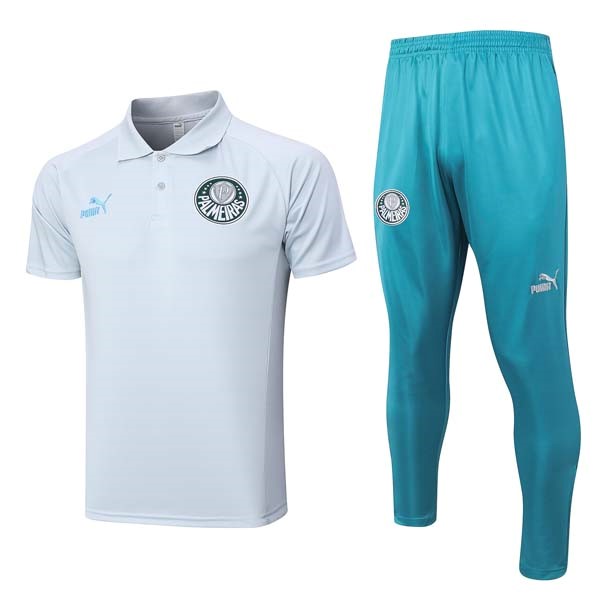 Polo Palmeiras Conjunto Completo 2023/24 Blanco Azul